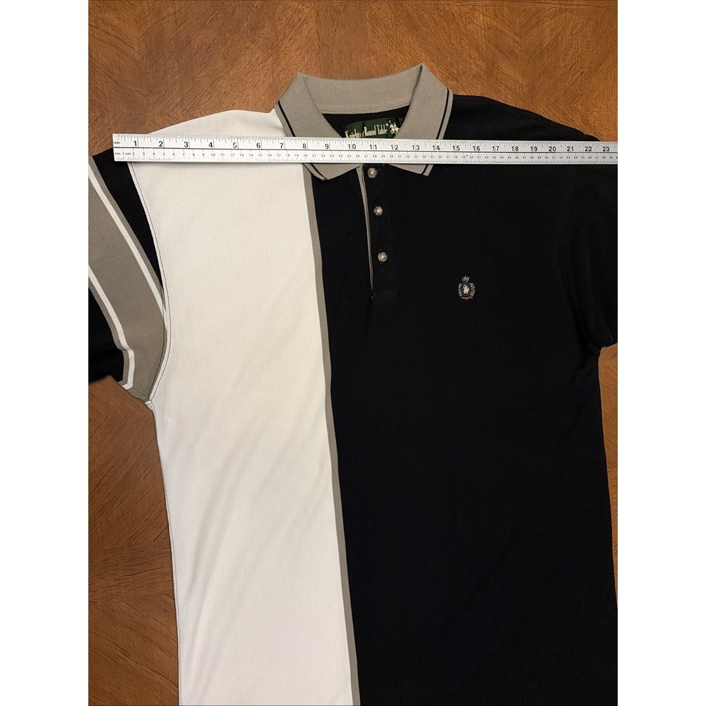 VTG Knights Of The Round Table Men's XL Thick Short Sleeve Polo Rugby Colorblock - Picture 11 of 13